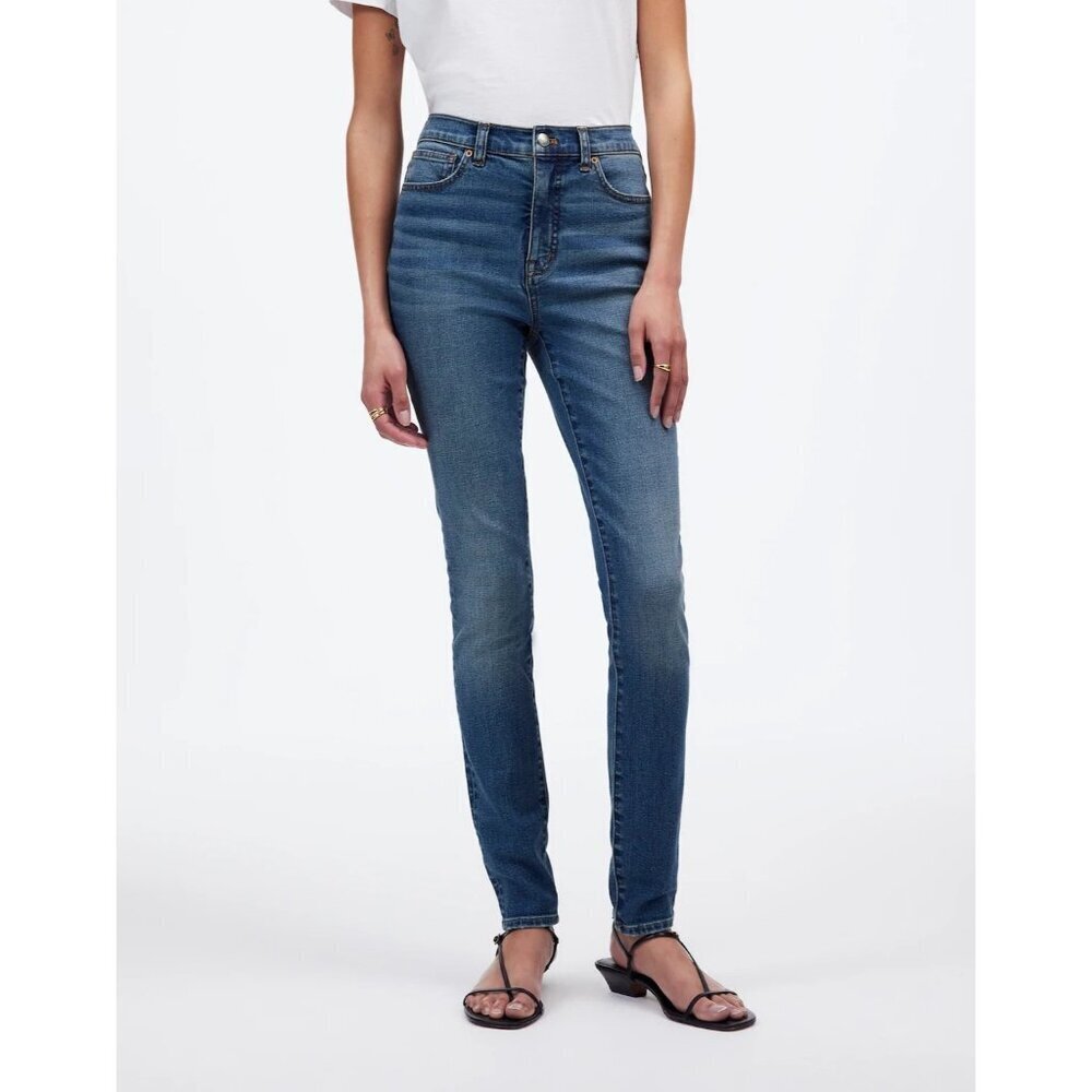 MADEWELL Womens 10" High Rise Skinny‎ Leg Stretch Denim Jeans Size 24 NWT $59.96